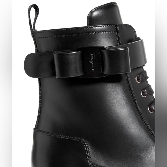 NIB SALVATORE FERRAGAMO Women’s LOBER Block Heel Hiking Boots - Picture 5 of 7